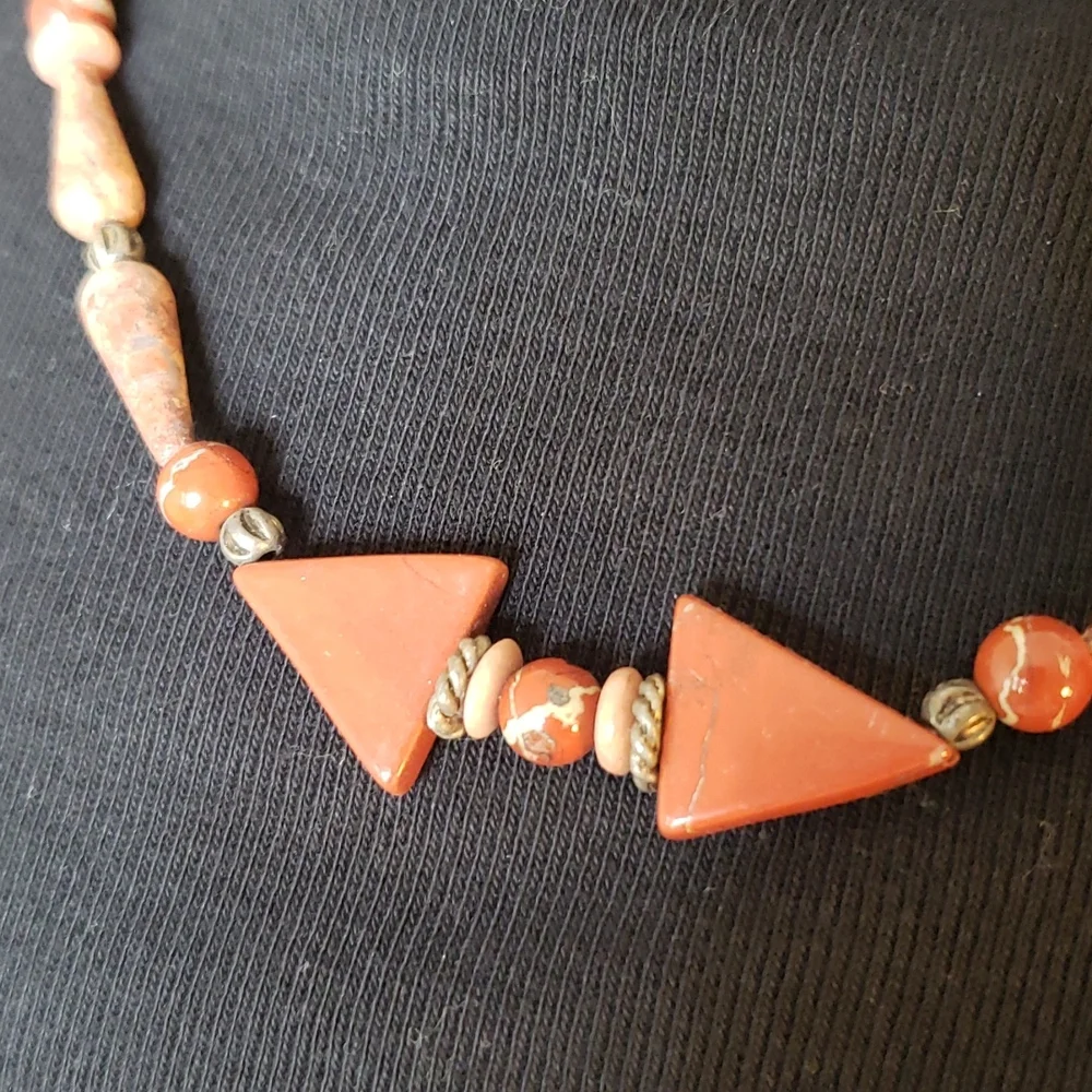 Natural Stone Beaded Necklace